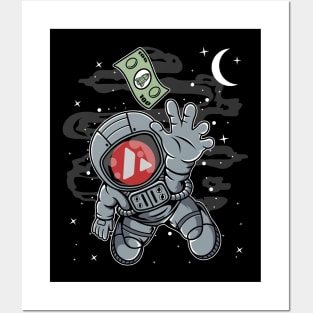 Astronaut Reaching Avalanche AVAX Coin To The Moon Crypto Token Cryptocurrency Blockchain Wallet Birthday Gift For Men Women Kids Posters and Art